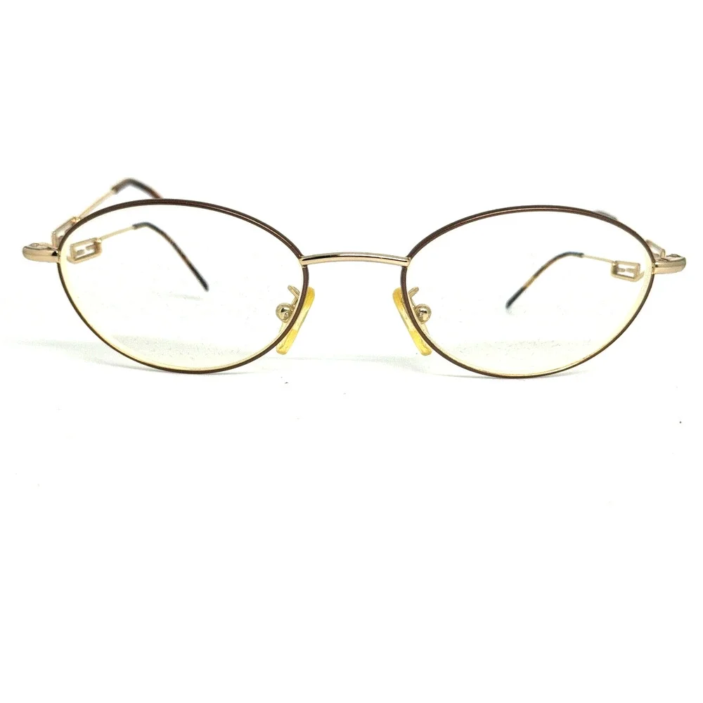 Fendi Eyeglasses Frames FS 142 Tortoise Ant Bronze Gold Brown‎ 47-18mm H13820